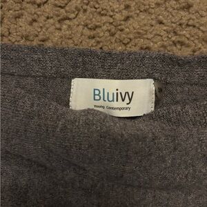 Blu Ivy Charcoal Knit Sweater